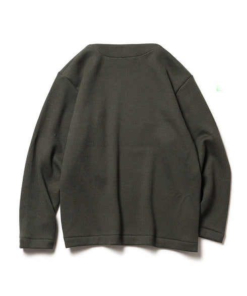MR.OLIVE / DOUBLE FACE AZE / BOAT NECK SHIRT ダブルフェイス畦/ボートネックシャツ